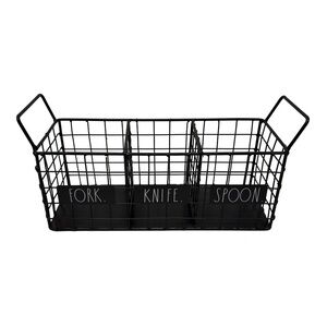 Black cutlery organizer “Fork Knife Spoon”